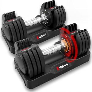 Adjustable Dumbbells - 25-60lb Sets, Anti-Slip